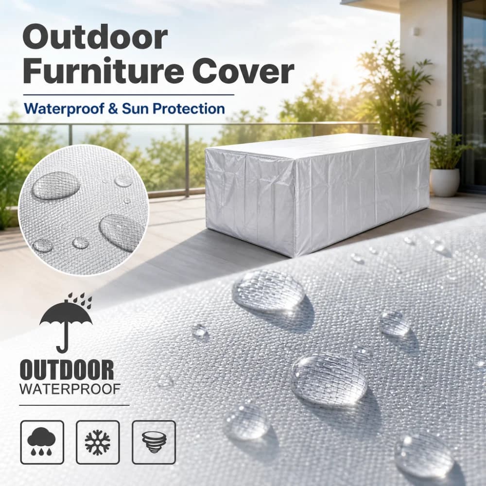 210D Outdoor Furniture Cover Waterproof Terrace Garden Cover Rain And Snow Table Sofa Chair Protective Cover Dust Cover