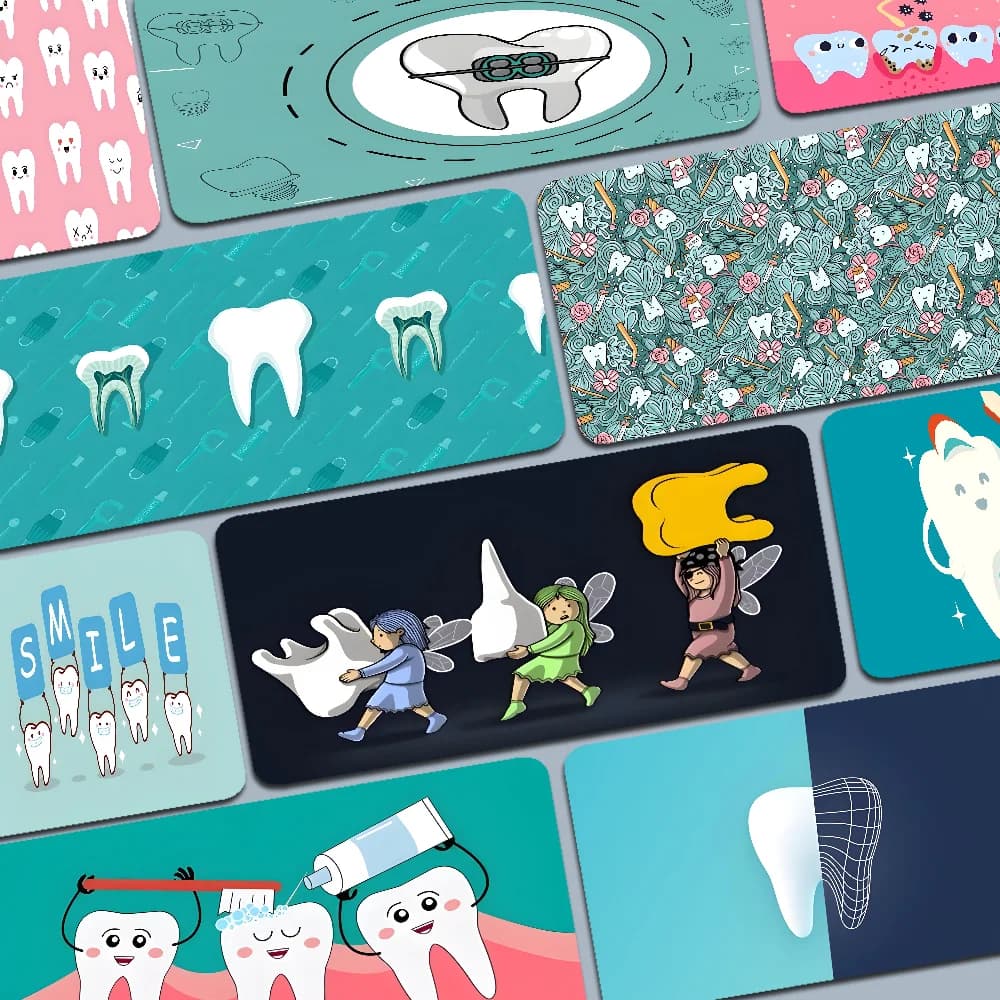 The Dentist Tooth Mousepad Boy Pad tappetino da gioco in gomma naturale tappetino da scrivania dimensioni per Gaming World of tanks CS GO Zelda