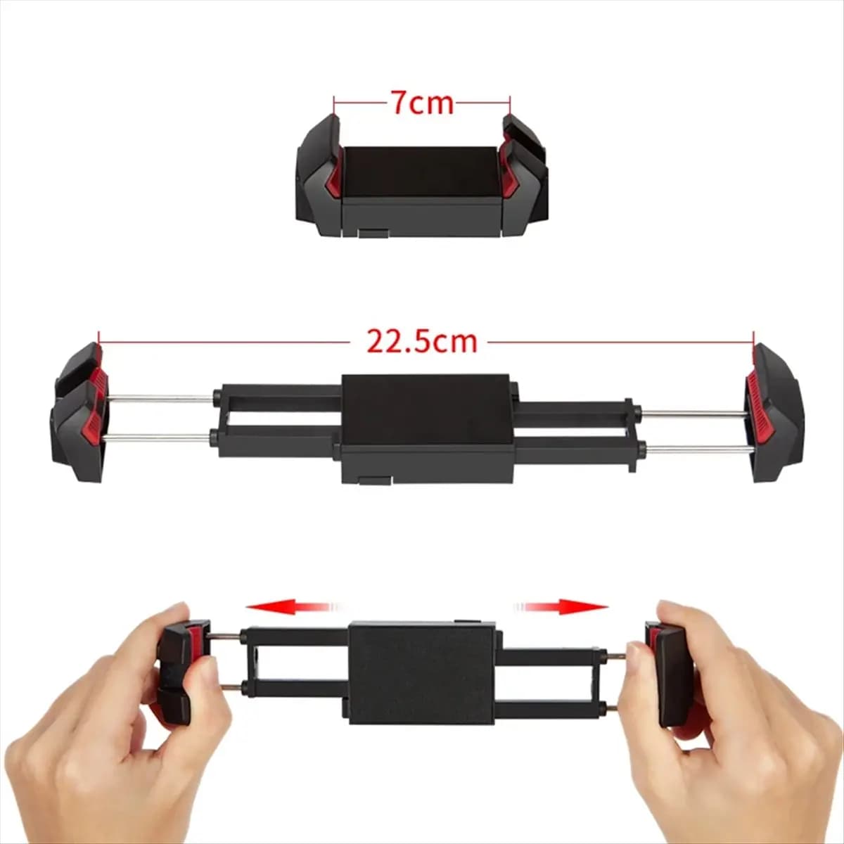 Supporto per Treppiede AT33 per Telefono e Tablet, Adattatore Universale con Clip di Estensione per iPad, iPhone, Samsung