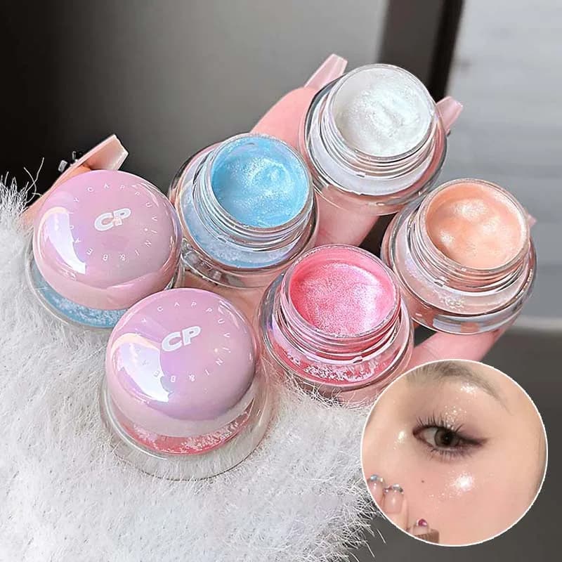 Crema Gel Illuminante Radiante Cappuvini con Finitura Perlata e Brillantezza Intensa per Trucco Viso Luminoso