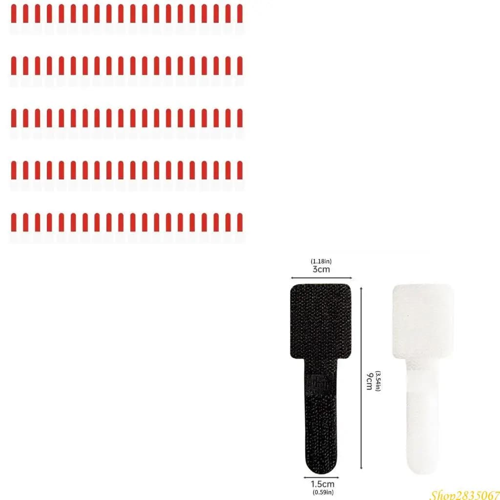 Clip per cavo per gestione cavi archiviazione per cavo alimentazione da 100 pezzi per gestioni desktop 831F