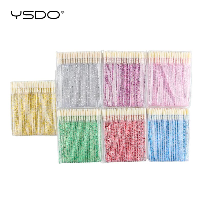 50 crystal lip applicators, micro-blades for eyelash cleaning, mascara applicators, lipstick beauty tools