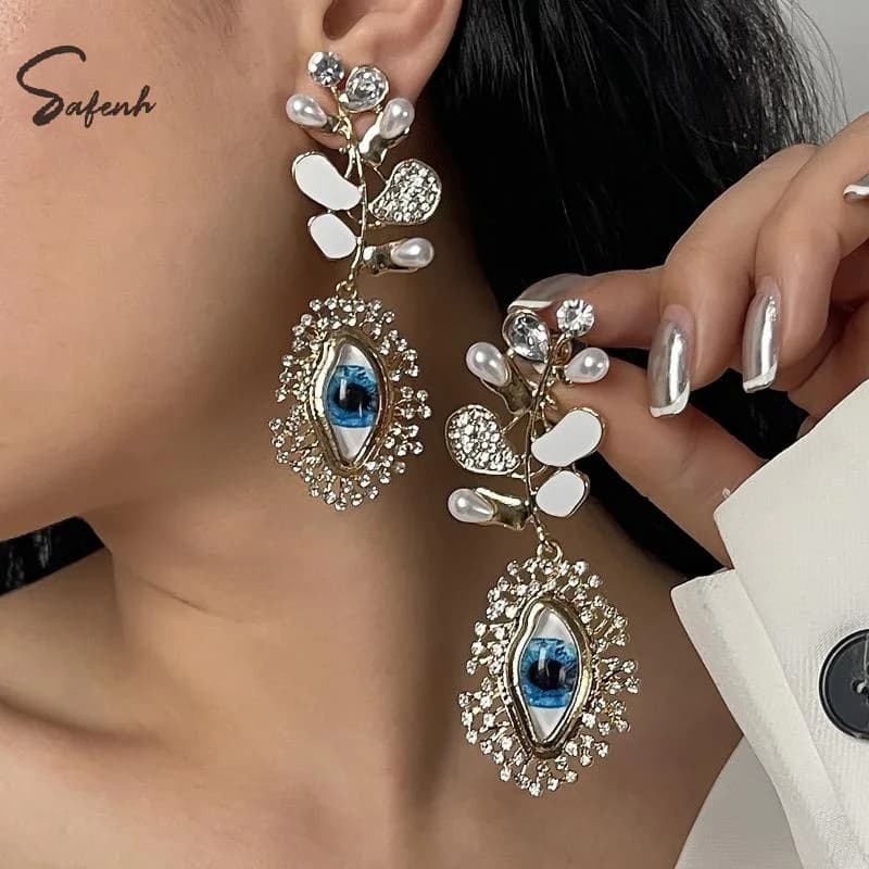 Set di Orecchini Vintage con Spilla e Anello, Gioielli Statement, Accessori Esclusivi, Regalo per Matrimoni o Feste