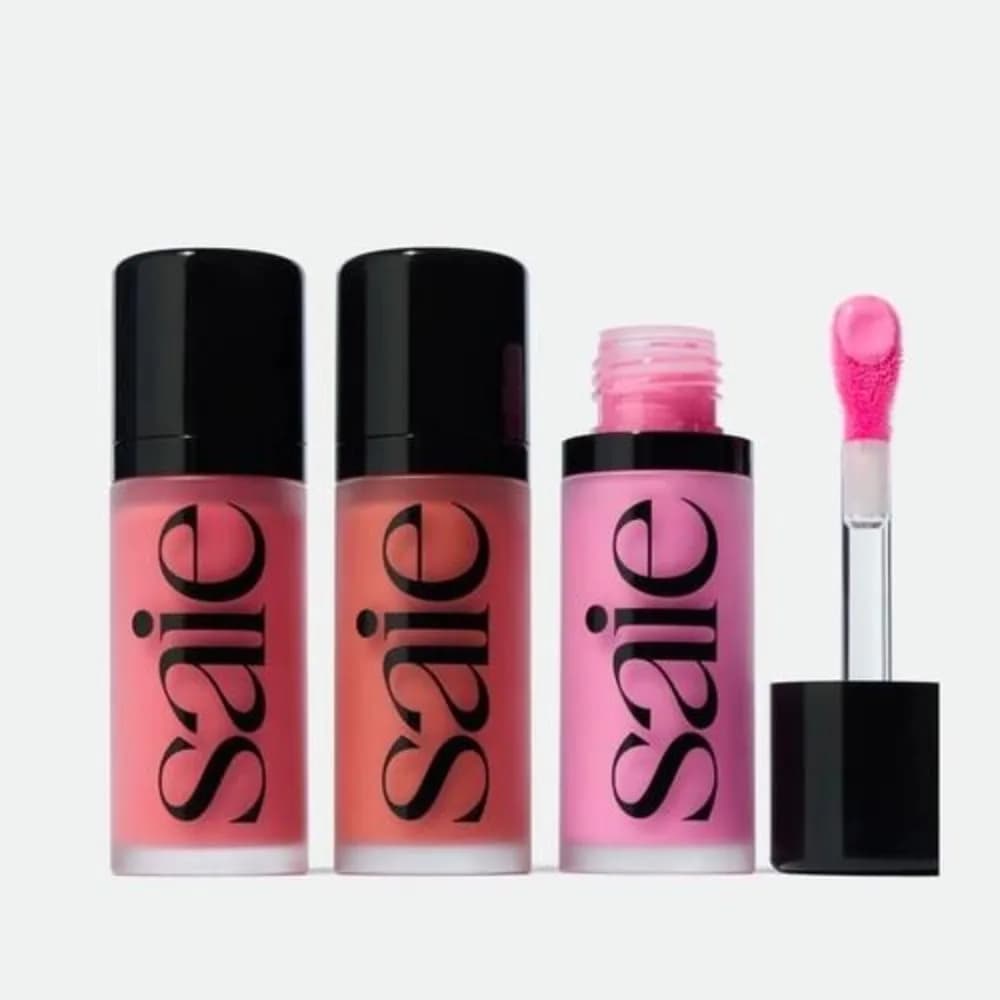 Saie Blush Liquido Illuminante Contouring Polvere Shimmer ad Asciugatura Rapida Non Appiccicoso Trucco Naturale per il Viso Texture Morbida