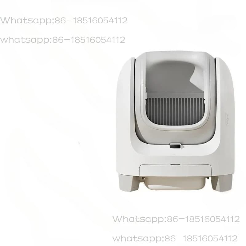Lettiera automatica intelligente per gatti, toilette aperta di grandi dimensioni