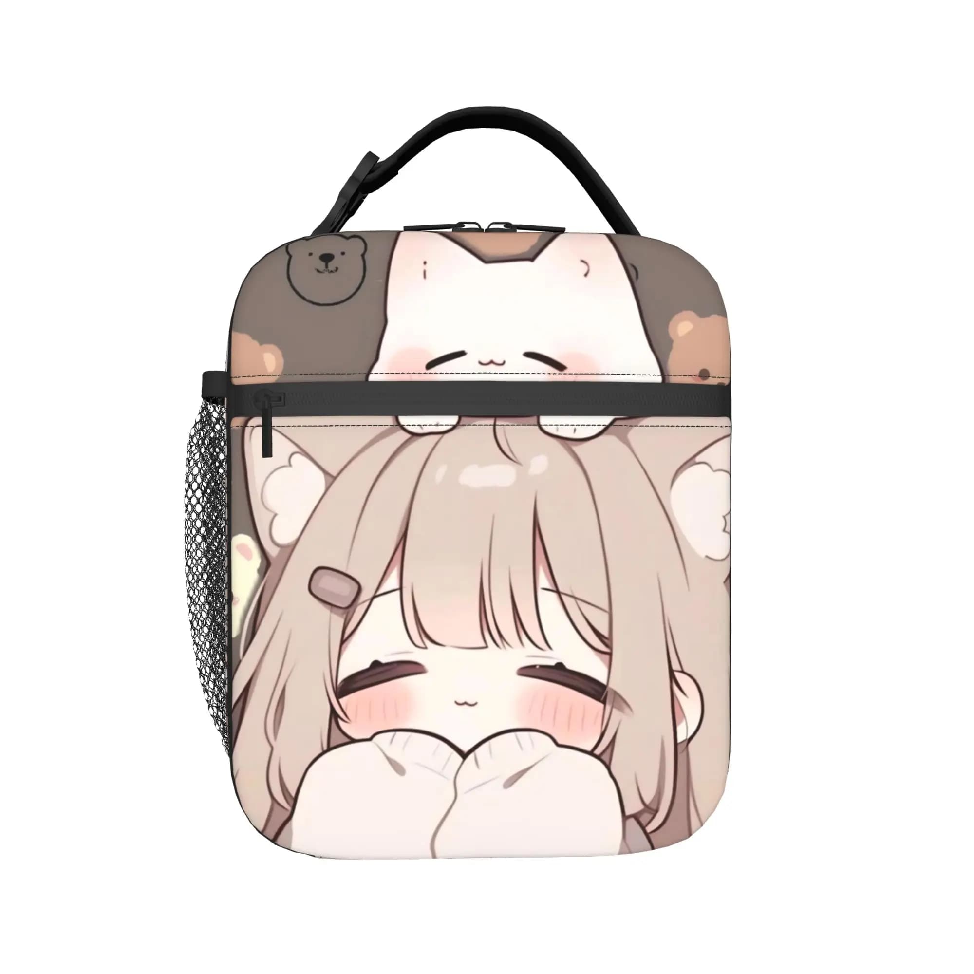 Trickcal C-Chibi Go Games Borse termiche per il pranzo, per viaggiare, borsa per alimenti portatile, per uomini e donne, scatole termiche per il pranzo