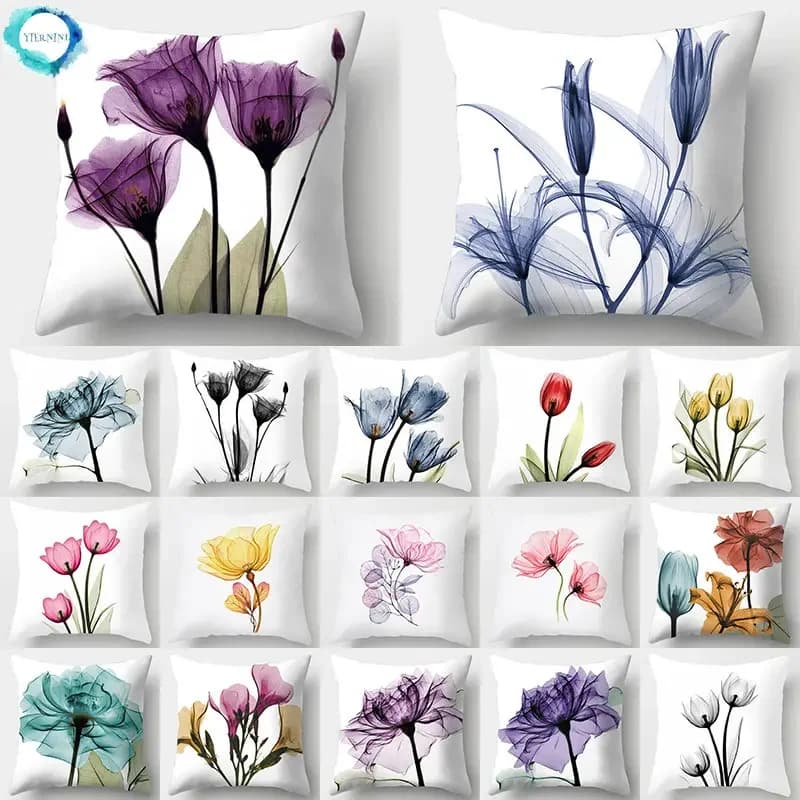 Decorative cushions with watercolor floral pattern Federa Lining for polyester cushion Decorative cushion for sofa Federa 40918