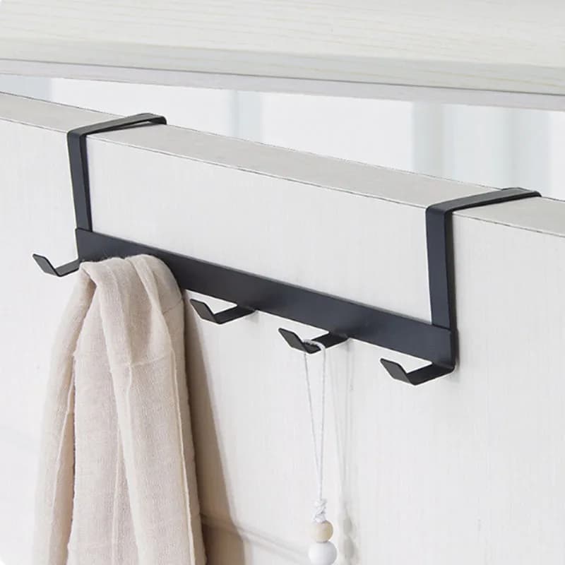 Above the door 5 hooks Home bathroom Organizer Rack clothes hangers hat towel clothes hangers organizers for cleaning support for storage hooks
