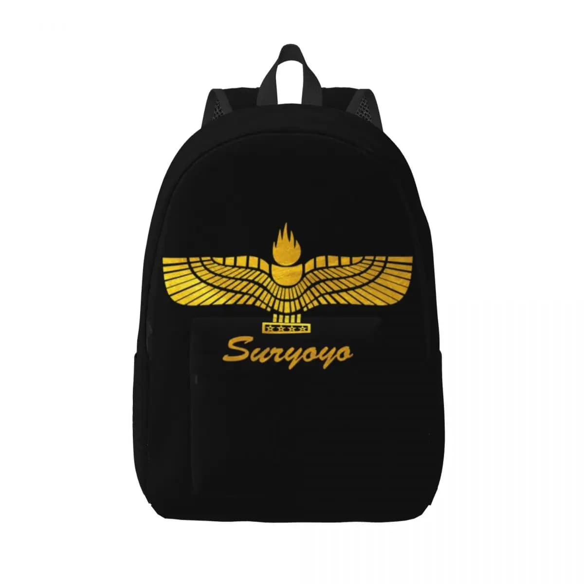 Zaino in tela con Logo Aramean Suryoyo per ragazze ragazzo Syriac assiria borse da viaggio per scuola universitaria antica Bookbag per Laptop da 15 pollici