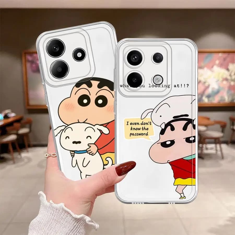 Custodia per Xiaomi Poco X3 NFC X3 Pro, cover morbida per telefono, simpatici pastelli Shin-chan