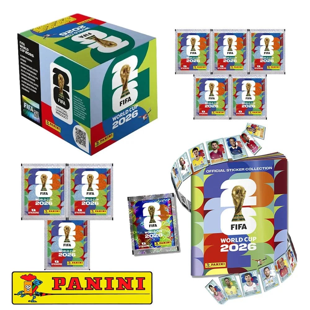 2026 Genuine Panini Official FIFA World Cup Soccer Card Sticker Pack Album Limited Edition Collection Soccer Memorabilia Set