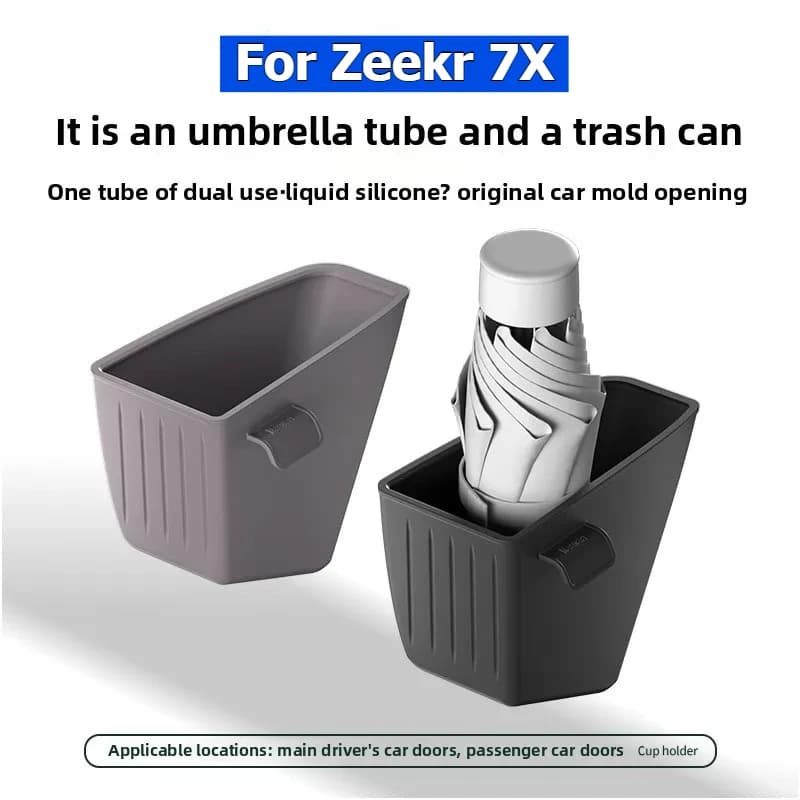 For Geely Zeekr 7X Silicone Car Supplies Shadeholders Storage Box Silicone Waterproof Organizer Interior Accessories