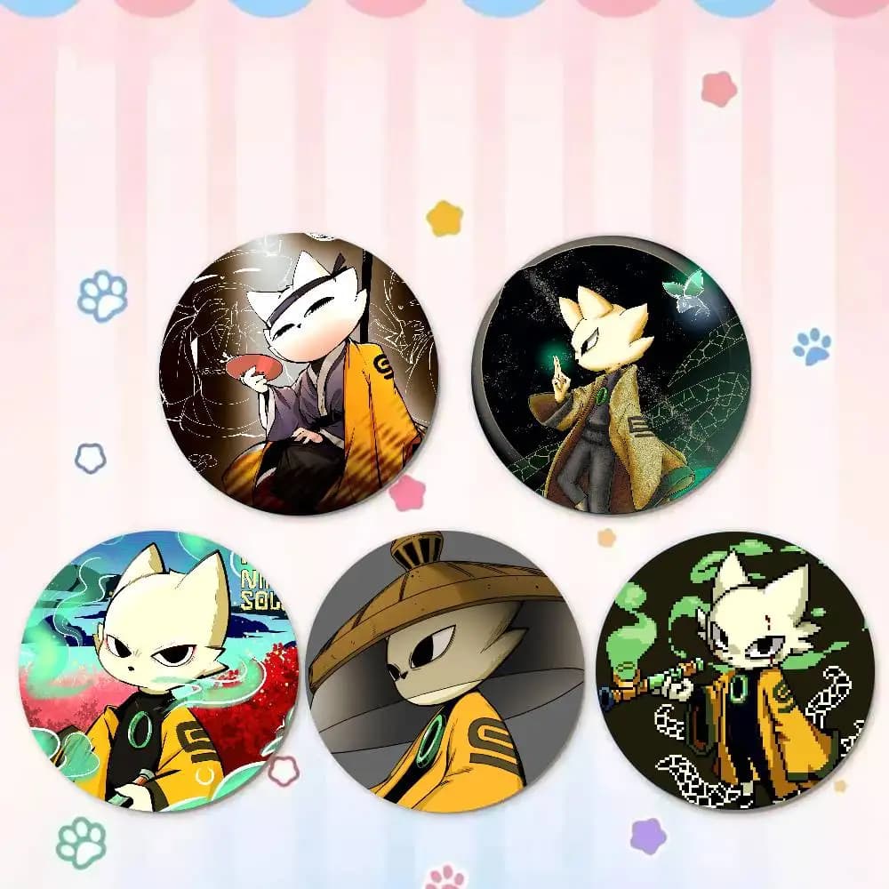 Nine S-Sols Anime Game Pins Brooch Cartoon Badge per amici, zaini, vestiti, accessori da collezione, gioielli, regalo