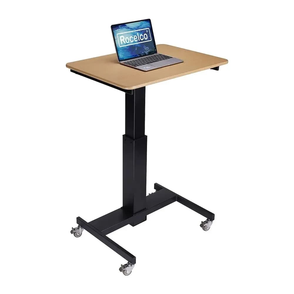 Scrivania Mobile Regolabile in Altezza 28 Pollici, Postazione di Lavoro Ergonomica per Computer da Casa/Ufficio con Molla a Gas, per Laptop