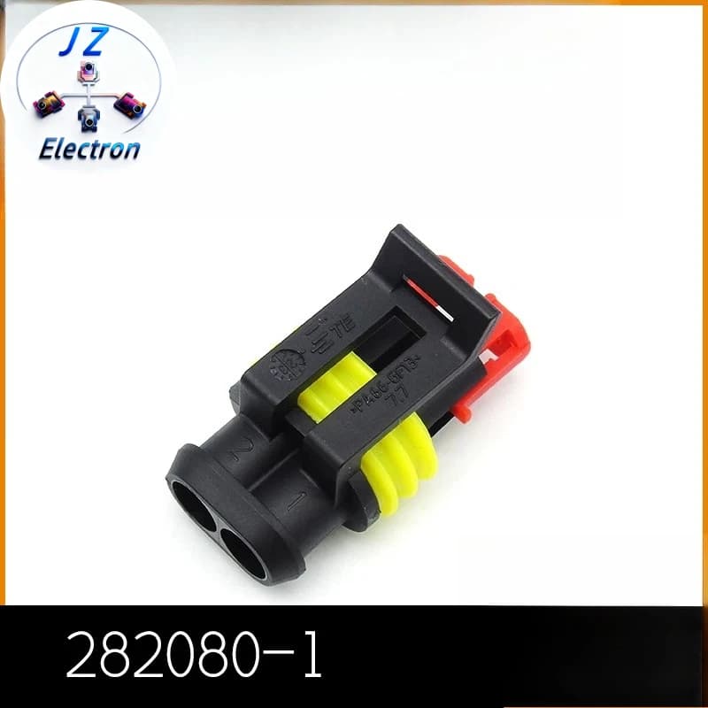 20PCS 282080-1 connettore impermeabile 2p 6mm Plug originale genuino per dispositivi elettronici intelligenti per auto