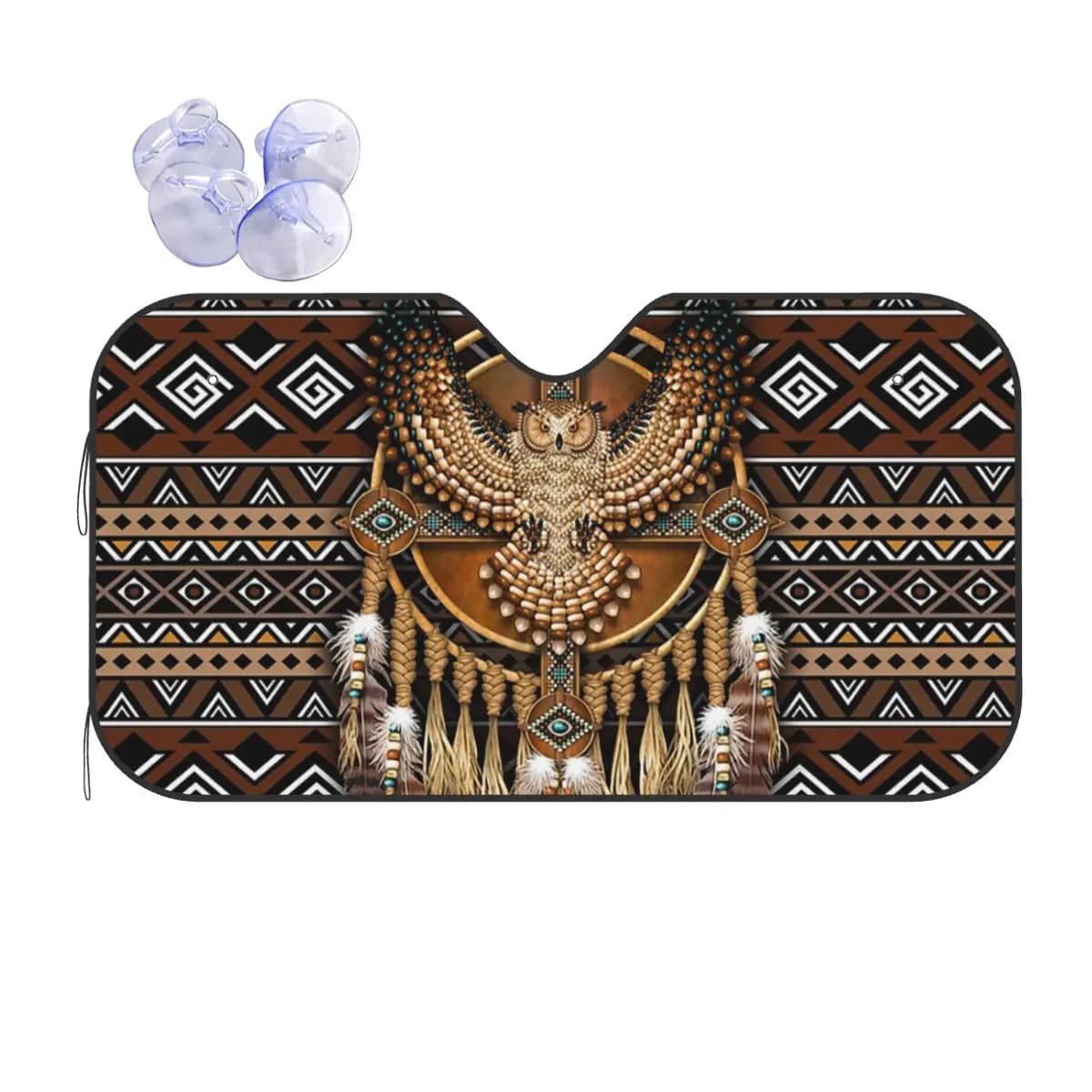 Native American Owl Tribal Parasole Parabrezza Auto Parabrezza Anteriore Finestra Parasole Accessori Coperture