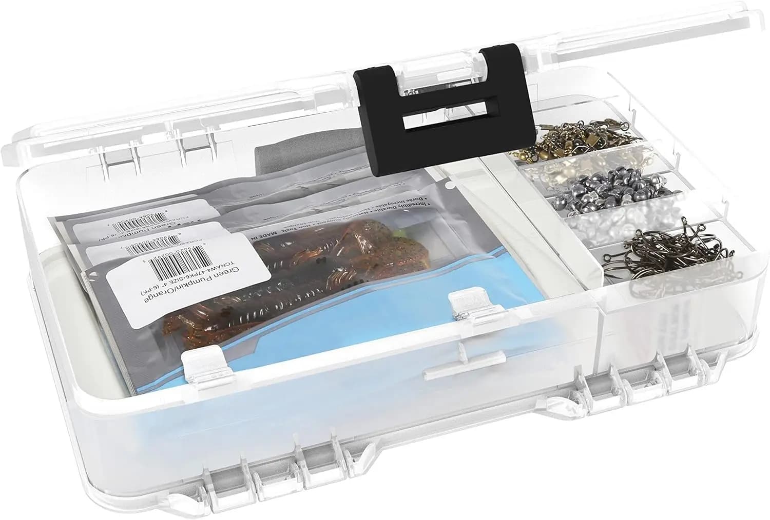 Plano Worm Stowaway 3600 Fishing Tool Box with Adjustable Dividers for Conservation Fishing Equipment