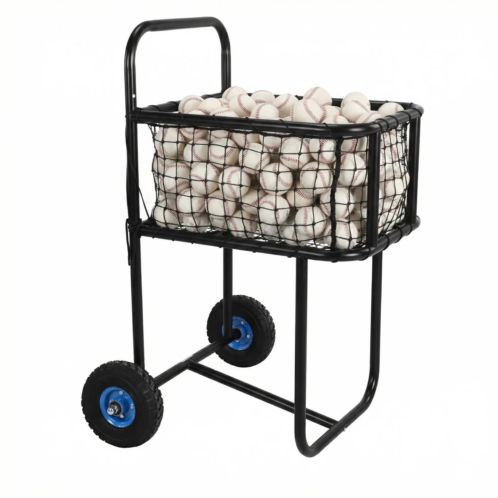 Basket for Tennis Balls with Wheels, Contains Hundreds of Balls for Basketball, Football, Volleyball, Rugby