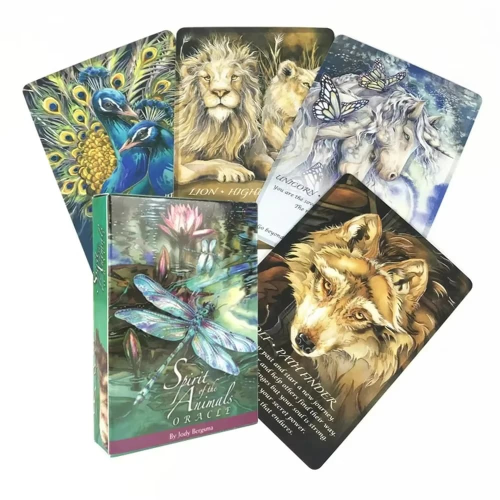 Carte dei tarocchi Spiriti degli animali Giochi di carte Oracle Set Giochi da tavolo per intrattenimento per feste