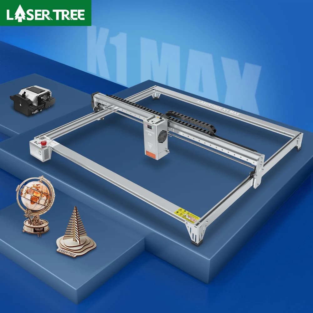 Incisore Laser LASER TREE con Modulo Laser da 60W, Potenza Regolabile 20W 40W, Modulo TTL, Macchina per Incisione e Taglio del Legno, Strumenti Fai-da-Te
