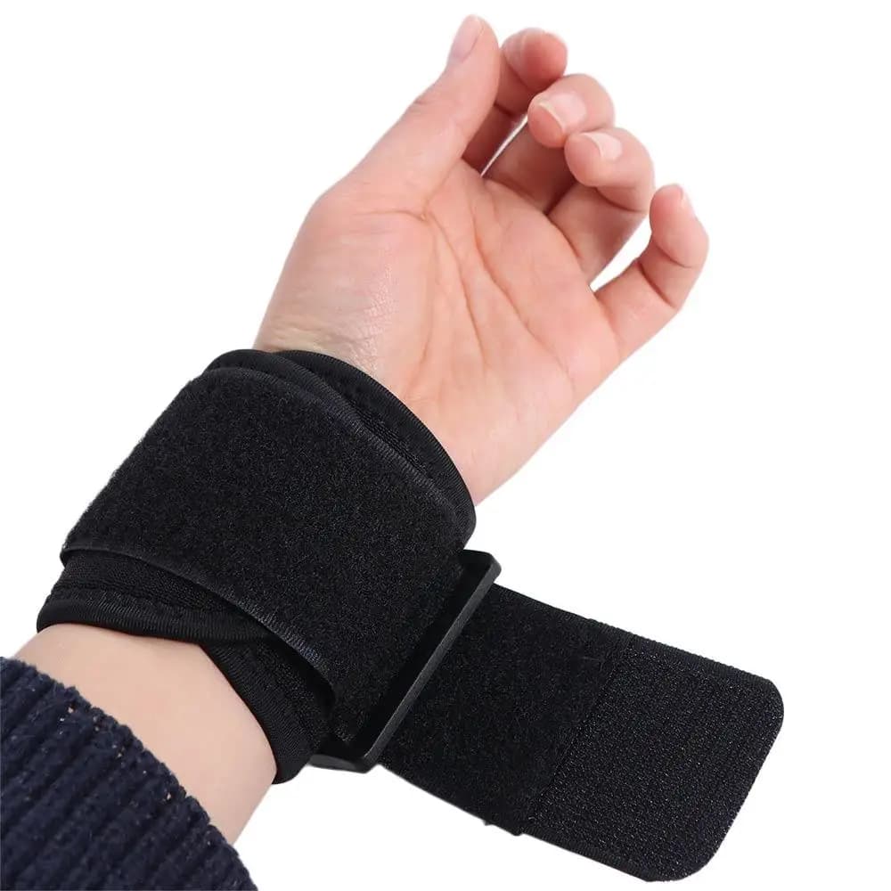 Fascia da Polso Traspirante e Regolabile, Supporto Morbido per Polso con Compressione, Ideale per Palestra, Sport e Sollevamento Pesi