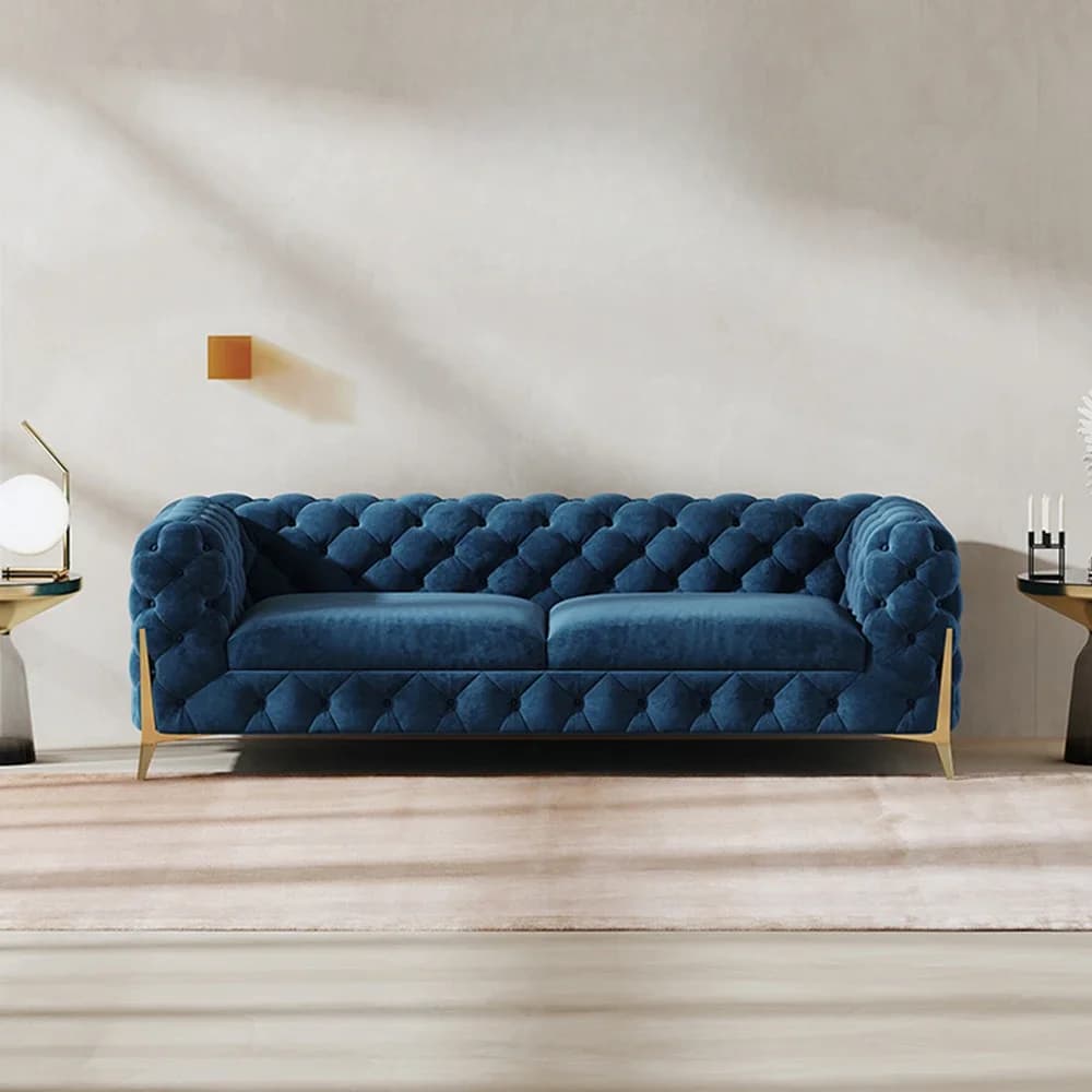 # Moderni tessuti di velluto rosa grigio blu divano chesterfield gambe divani del soggiorno divani divani set mobili per ufficio casa