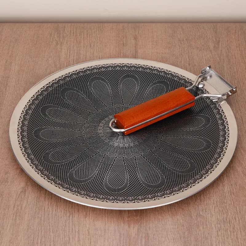 Stainless Steel Outdoor Camping Barbeque Tray Foldable Home Use Non-stick pan for easy storage