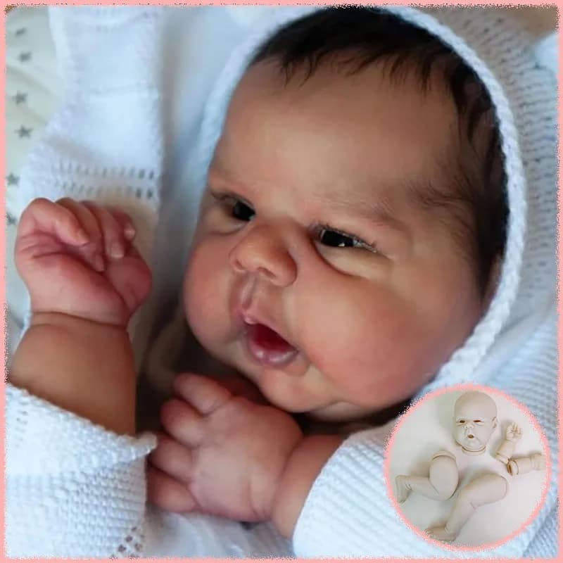 Nuova edizione limitata Kit bambola Gounchi Reborn da 20 pollici Parti di bambola vuote fai-da-te non finite di alta qualità con corpo e occhi in stoffa