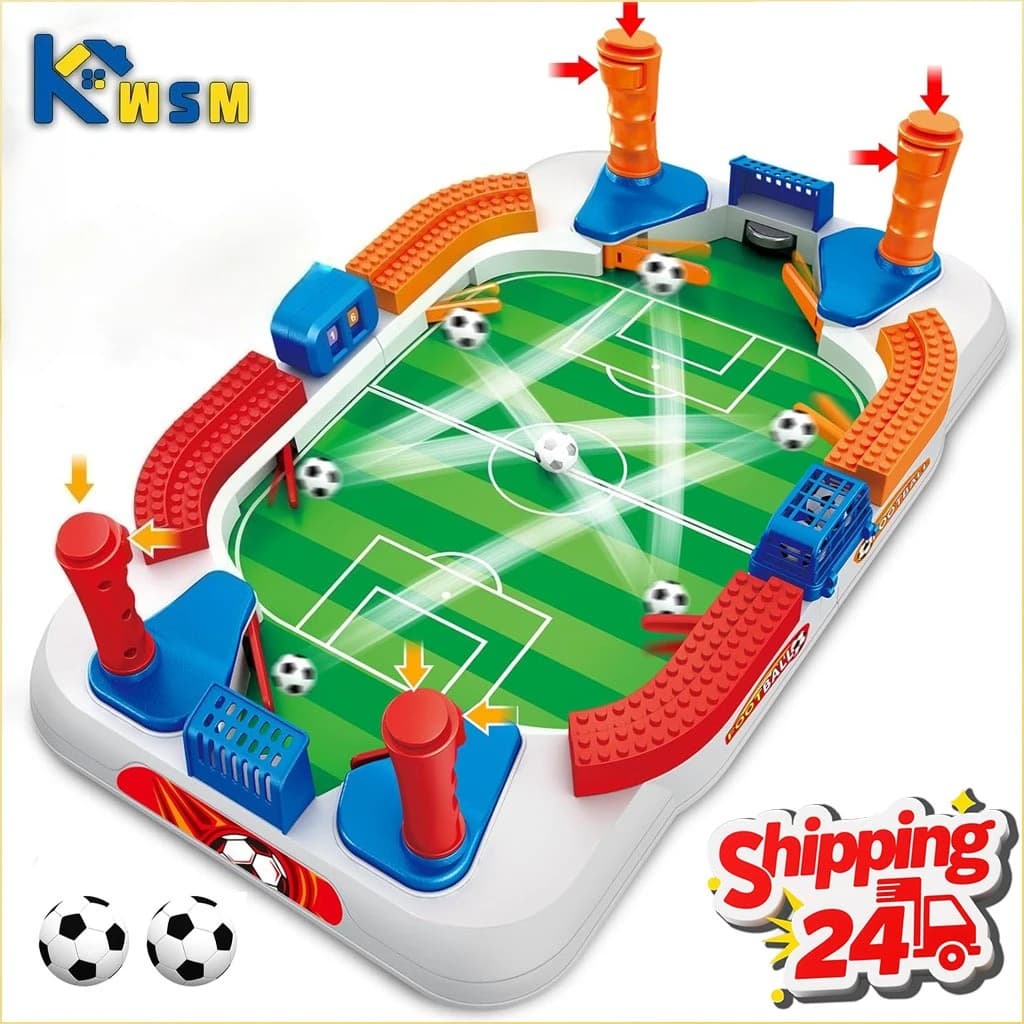 Gioco di Calcio da Tavolo, Calciobalilla Educativo per Ragazzi, Regalo di Compleanno, Gioco Interattivo Familiare, Regalo per Feste