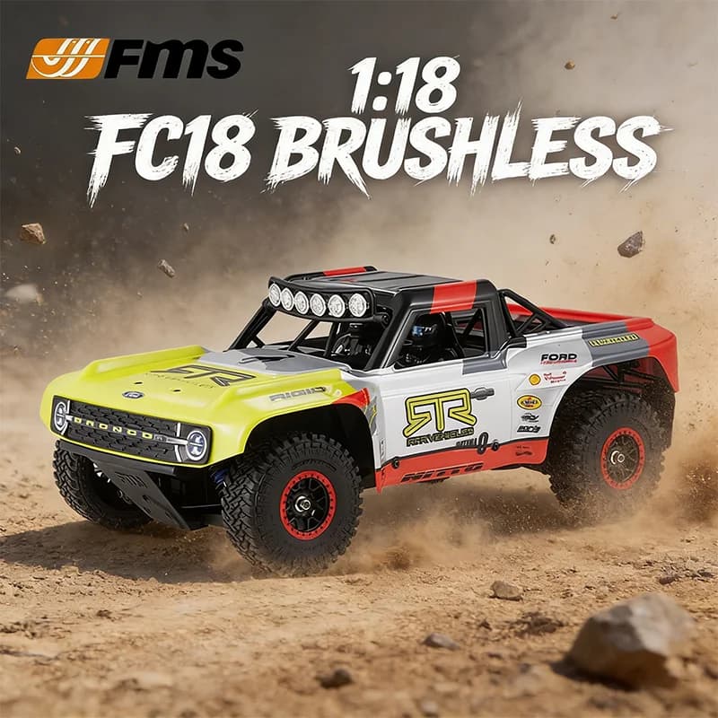 FMS 1:18 Small Bronco U4 FCX18 4WD with brush motor/brushless, closed box RC model, RS/RTR racing and climbing car