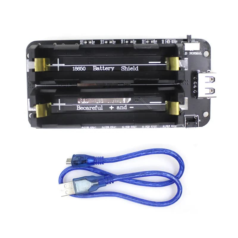 Modulo 5V/3A 3V/1A della scheda di espansione di potere Mobile V8 dello schermo della batteria al litio 18650 di due tensioni per Arduino ESP32 ESP8266