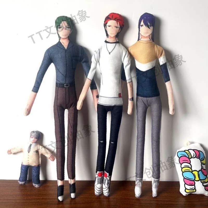 Peluche Cosplay Fatto a Mano di Shu Itsuki, Ensemble Stars, Mascotte con Scheletro Astratto in Filo Metallico, Decorazione per la Camera