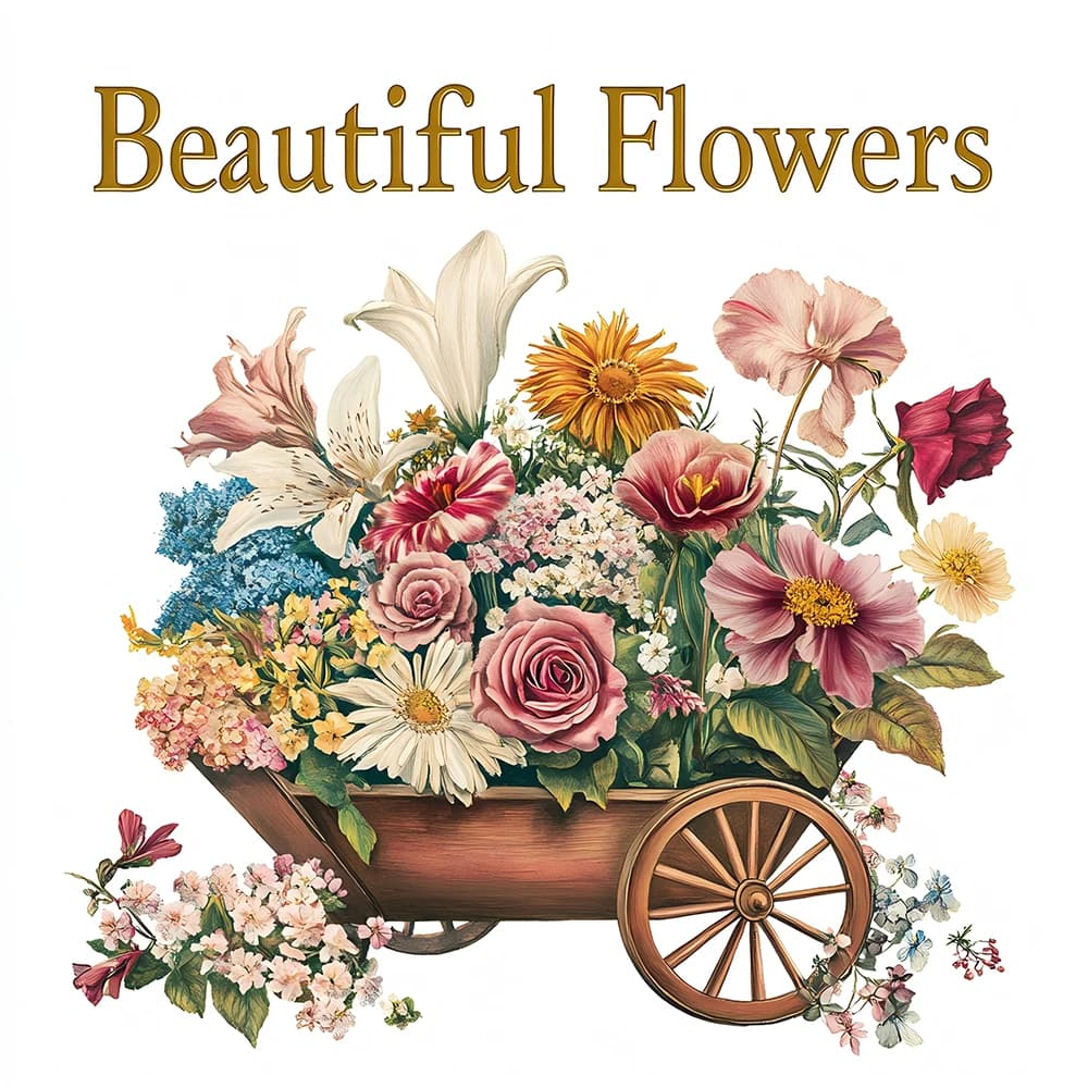 Beautiful Flower Patterns Coloring Book for Adults Cute Drawing Book Perfect Gift for Party and Birthday