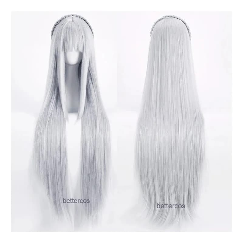 NewRe: La vita in un mondo diverso da Zero Emilia Parrucche Cosplay Capelli sintetici lunghi resistenti al calore + Parrucca Cap2025