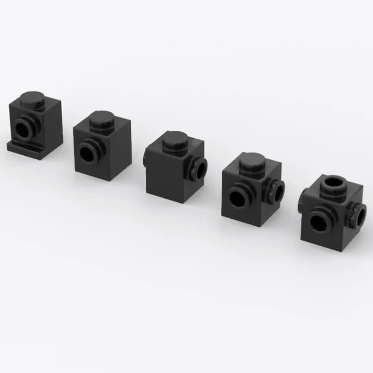 blocchi di costruzione accessori parti 1*1 mattone con punti laterali Collegamento unito parti fai da te 87087 47905 266 compatibile con i blocchi LEGO