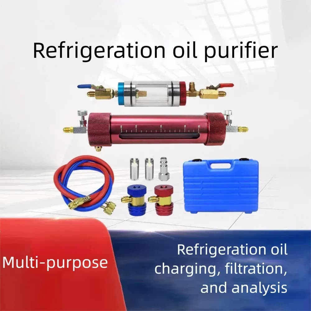 Automotive Air Conditioning Refrigeration Oil Filtration Analyzer Refrigerant Oil Replacement Tool Purity Detection Purifier