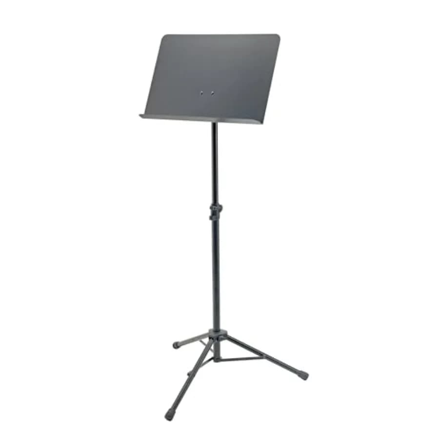 KandM Konig and Meyer 11960.000.55 Support for steel orchestra scores, deep table support for scores or books, robust adjustable tripod base