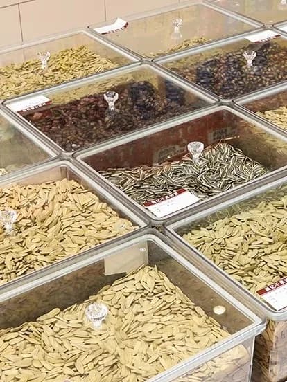 Contenitore Trasparente in Acrilico per Alimenti, Antipolvere, per Snack, Cibi Fritti, Frutta Secca, Uso Ufficio