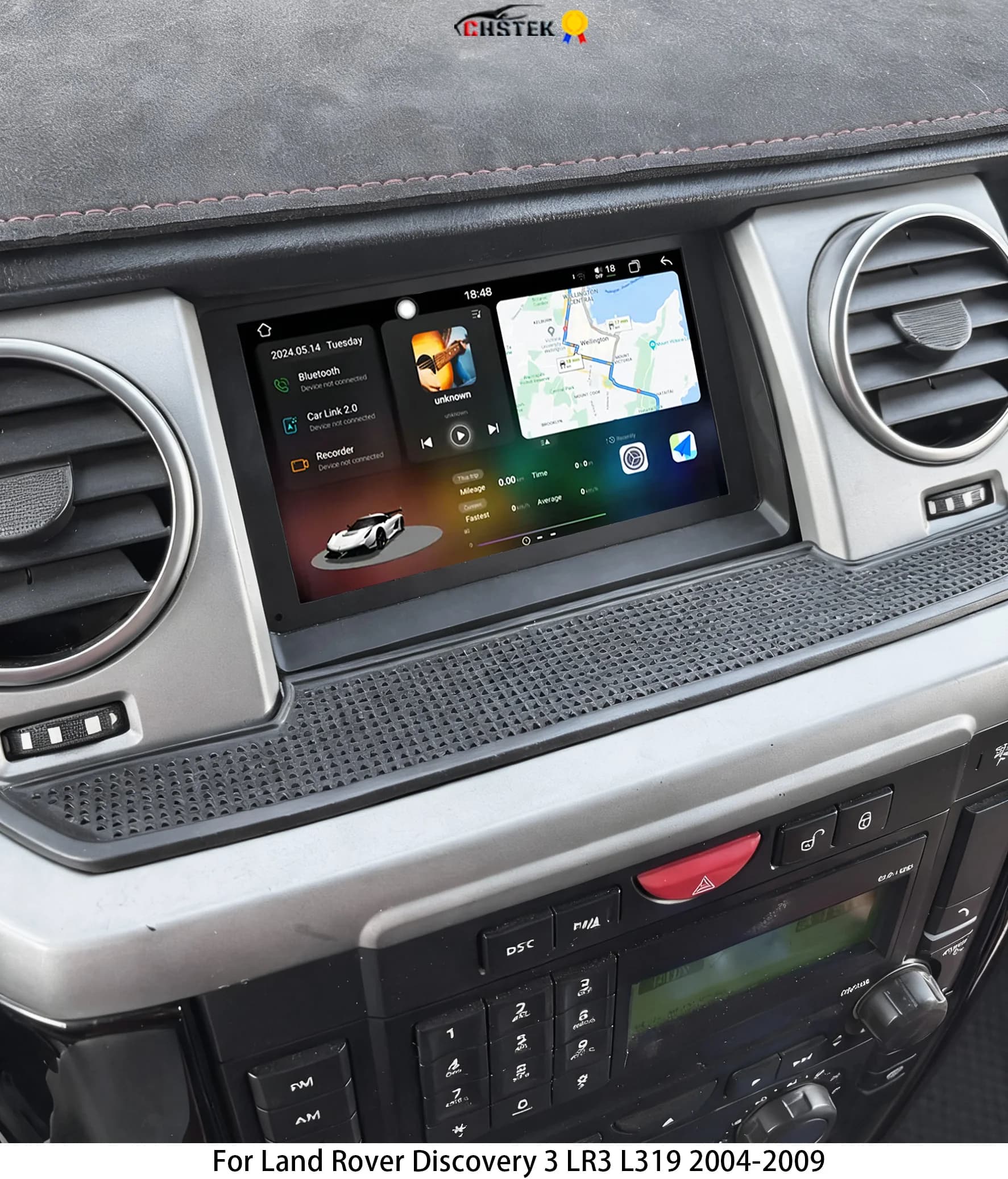 CHSTEK Android 13 Lettore Multimediale Per Land Rover LR3 Discovery 3 L319 2004-2009 Auto Radio Car Stereo Carplay GPS WIFI 4G BT