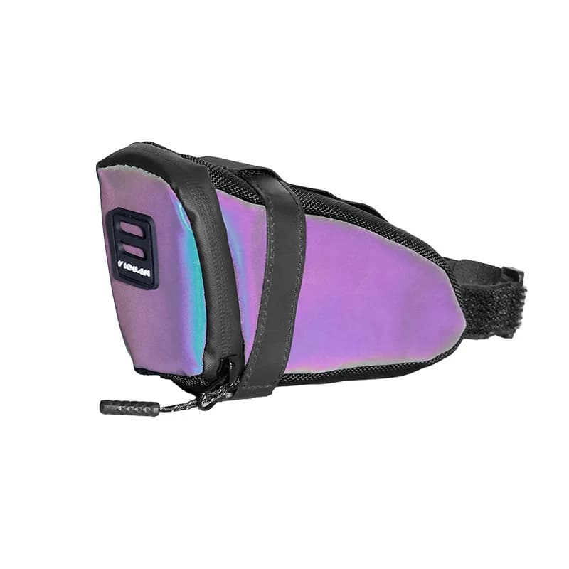 Borsa da Sella per Bicicletta Impermeabile e Riflettente con Striscia Catarifrangente, Compatibile con Luce Posteriore, Accessori per Bici