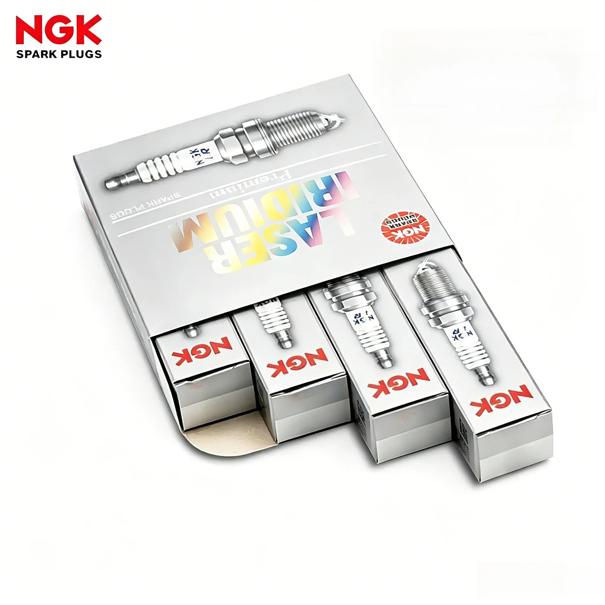 NGK PKER7A8EGS 95463 Spark Plug 4 Pack Dual Platinum Candle For VW Lavida Bora Passat Audi 1.4T EA211 Motor Parts