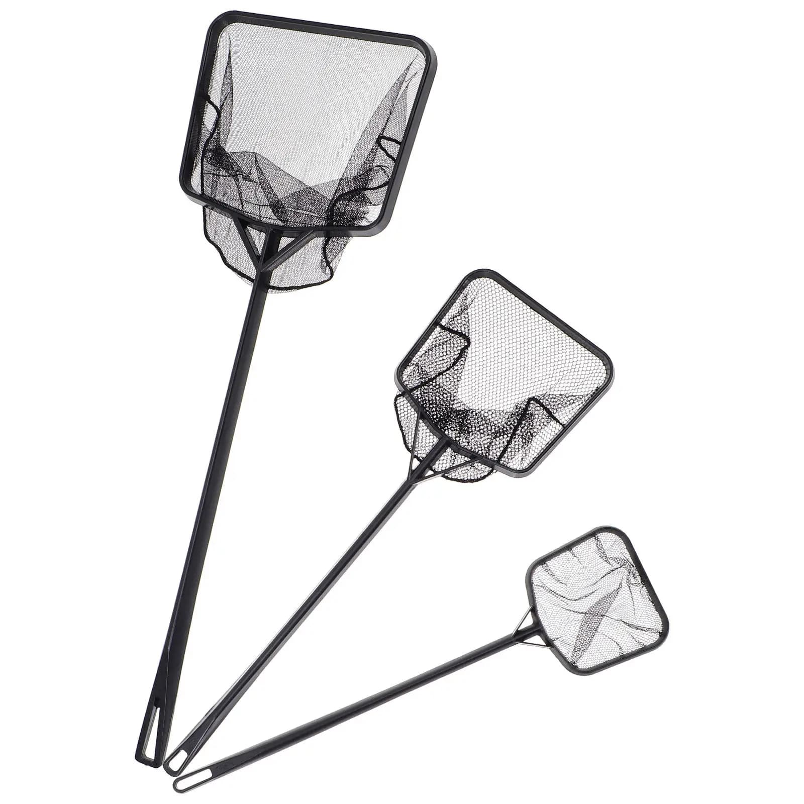 Set di 3 Reti Premium per Acquario, Reti a Cucchiaio Delicate per Guppy, Gamberetti, Rimozione Detriti, Pulizia Acquario e Piscina