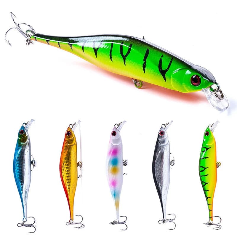 Esca Artificiale Subacquea da 11.5g, 10.5cm, per Lancio Delicato, Attrezzatura da Pesca Speciale per Spigola, Persico e Mandarino