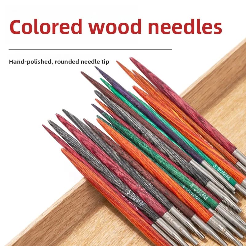 6 + 8 + 11 Single Colorful Round Needle Ring Removable Circulating Hand Knitting Sweater DIY Tool