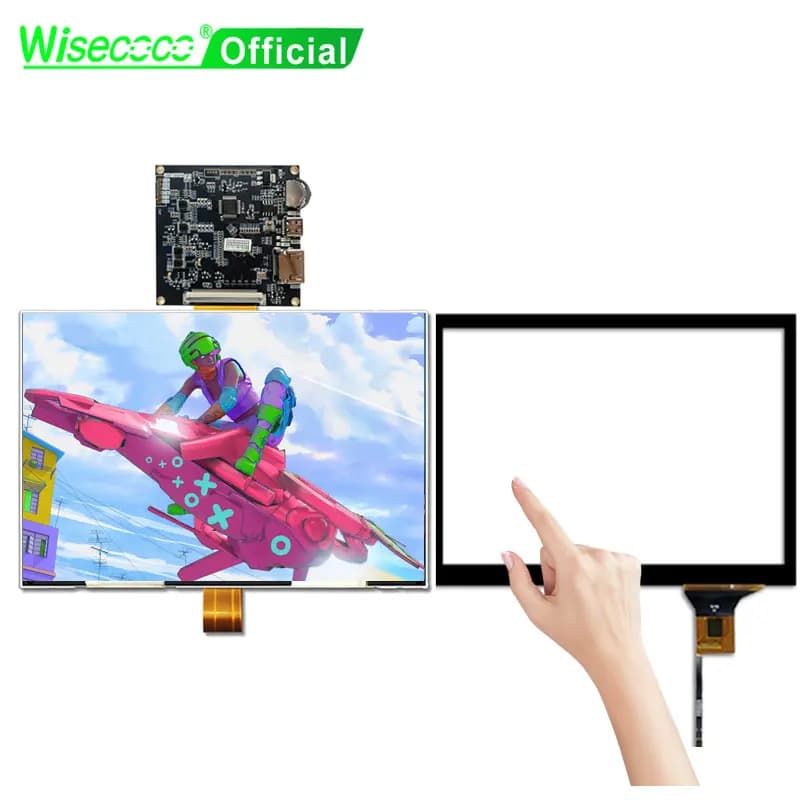 Wisecoco 9 inch 2K IPS LCD Screen Touch Display for Raspberry Pi 500Nits Access Control Monitor Driver Card MIPI 2560x1600