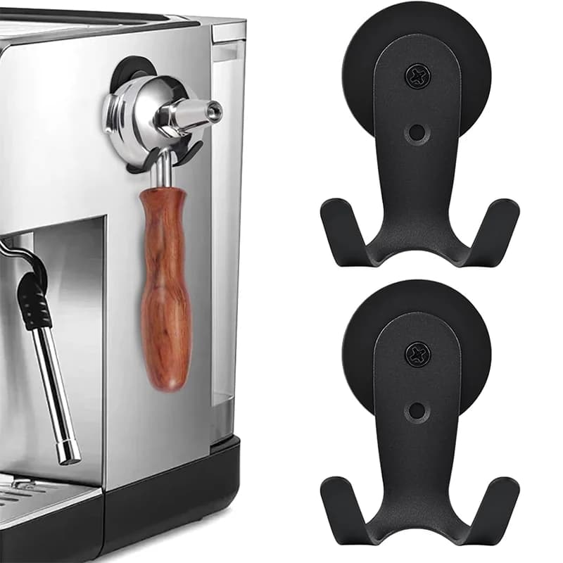 Coffee Handle Magnetic Hook Double-Hook Design High Load-Bearing Storage Hanger Space-Saving Storage Hook for Coffee Accessories