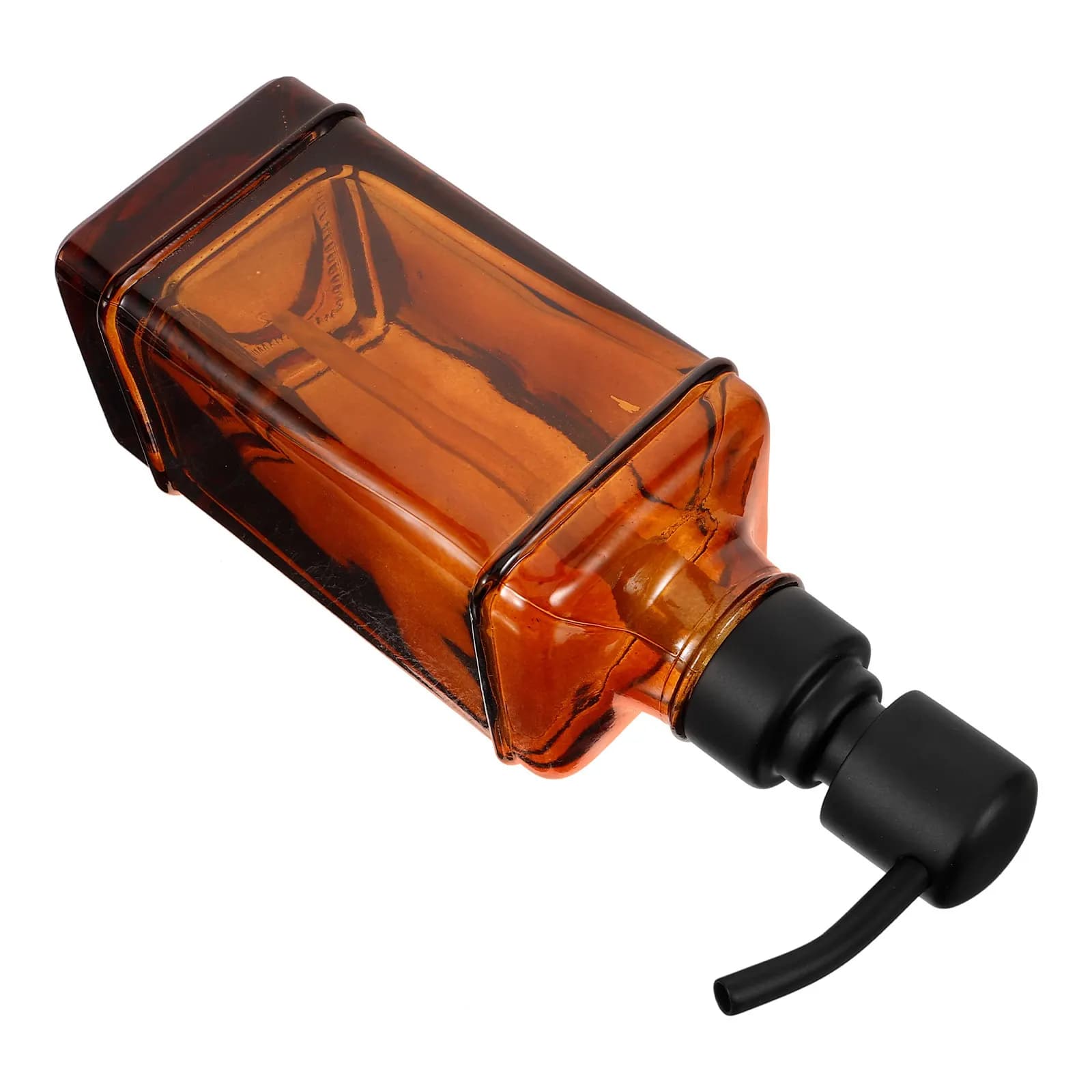Dispenser in Vetro Vuoto con Pompa a Pressione per Lozioni, Adatto per Shampoo, Bagnoschiuma, Sapone Liquido, Ricaricabile, per Bagno