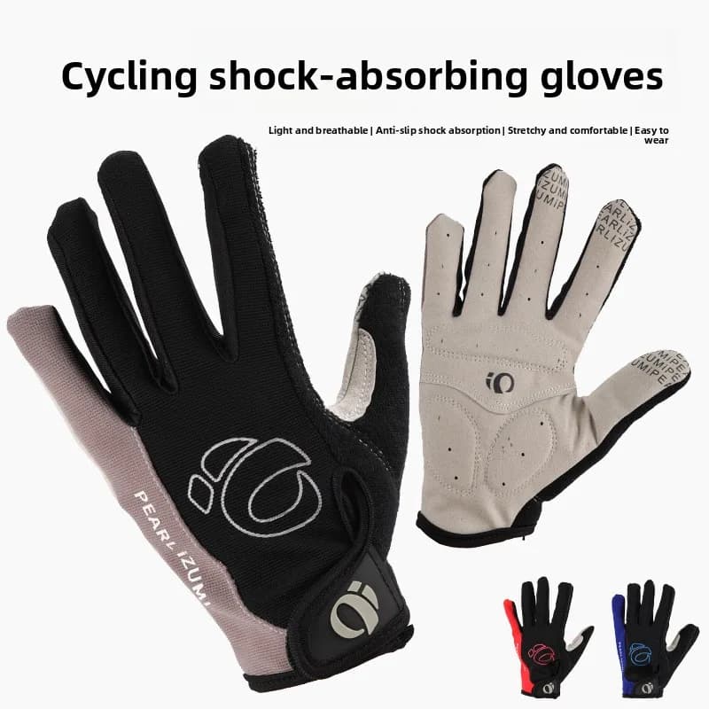 Guanti da ciclismo a dita intere bici da strada mountain bike bicicletta guanto antiurto ciclismo guanto da ciclismo in silicone a dita lunghe attrezzatura da ciclismo