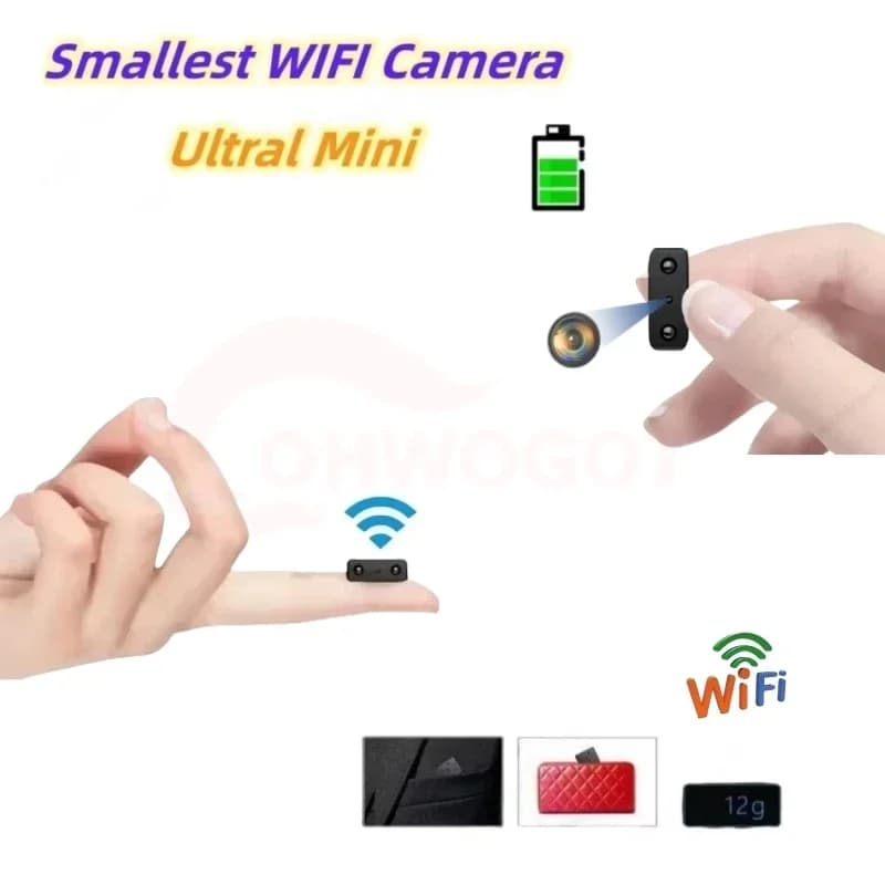 Mini HD camera 1080P WIFI Intelligent home security protection The smallest invisible cam Built-in battery Night vision IP Body Cam Espiar
