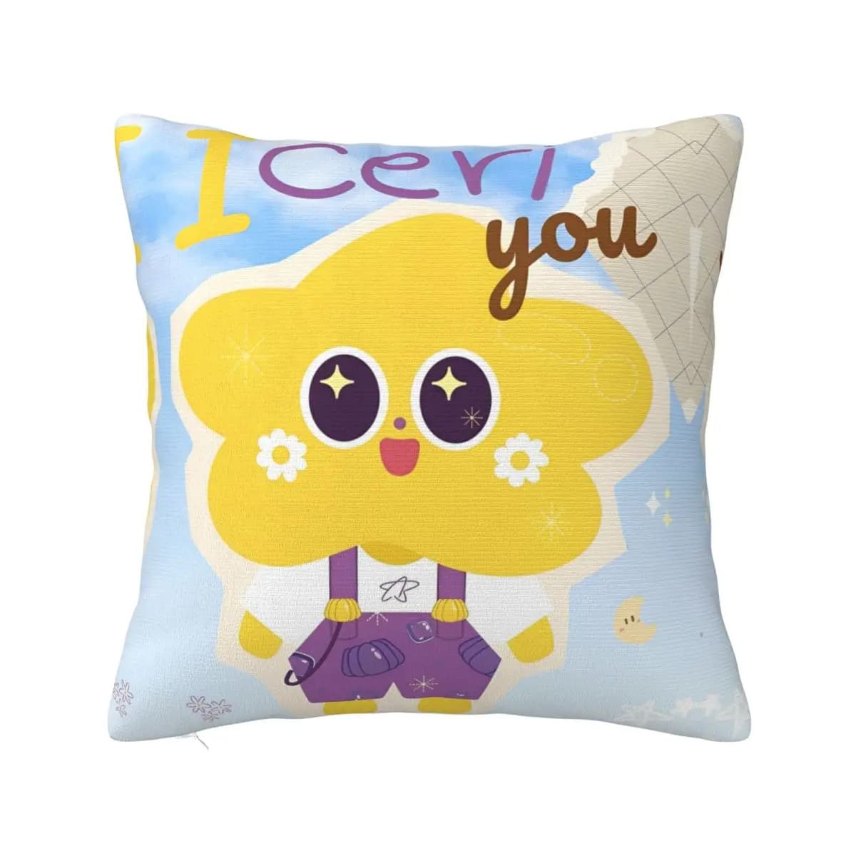 I Ceri You AouBoom Federe quadrate Letto in poliestere Auto Thai CP Aoun Boom Federa per cuscino Decorazioni divertenti Federa per cuscino 45 * 45